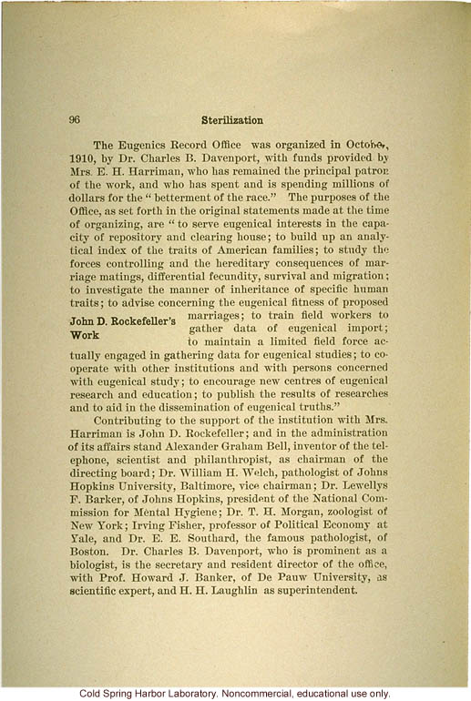 &quote;The science of eugenics and sex-life, love, marriage, maternity: the regeneration of the human race,&quote; by W.J. Hadden, C.H. Robinson, and M.R. Melendy