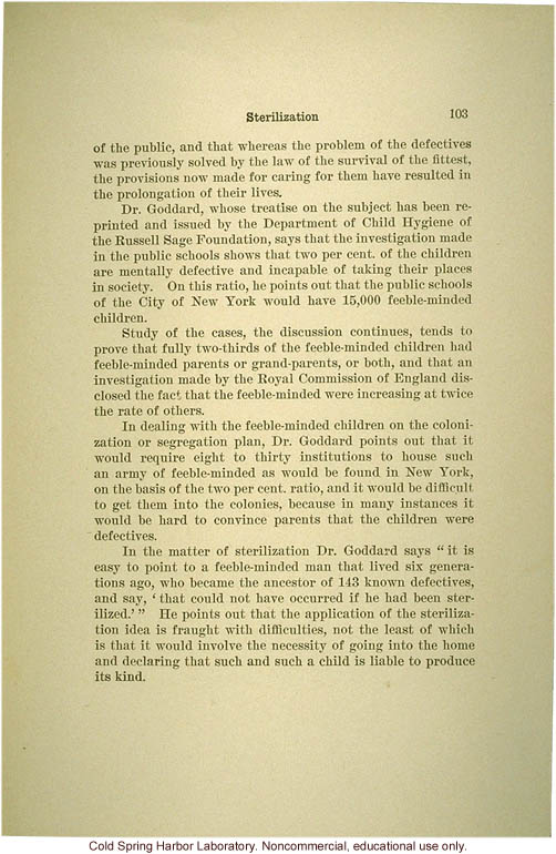 &quote;The science of eugenics and sex-life, love, marriage, maternity: the regeneration of the human race,&quote; by W.J. Hadden, C.H. Robinson, and M.R. Melendy