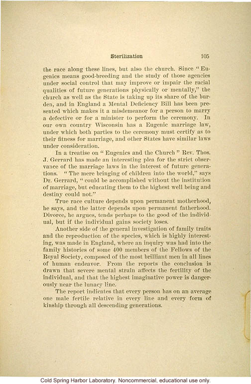 &quote;The science of eugenics and sex-life, love, marriage, maternity: the regeneration of the human race,&quote; by W.J. Hadden, C.H. Robinson, and M.R. Melendy