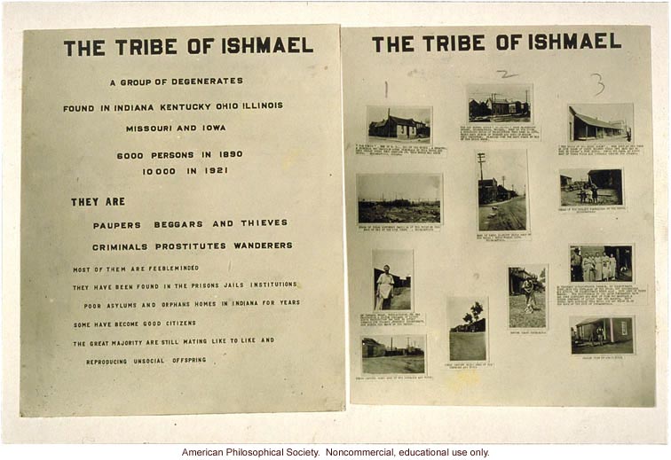 &quote;The tribe of Ishmael: A group of degenerates found in Indiana, Kentucky, Ohio, Illinois, Missouri, and Iowa -- with individual photos and captions