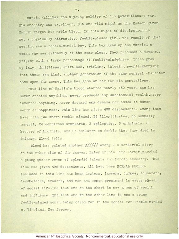 Sermon #2:  Eugenics, AES Sermon Contest 1926, #2